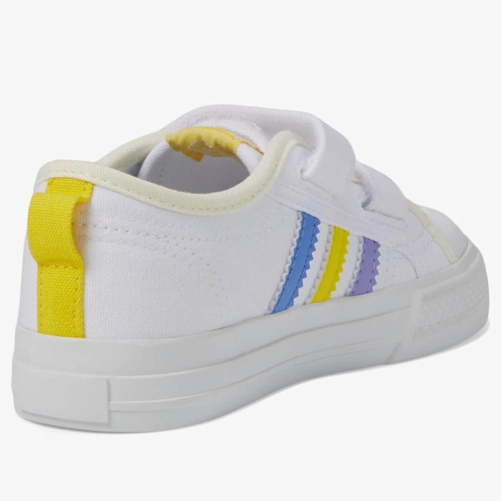 NEW Adidas Originals Nizza CF I Toddler Size10K White Flower/Bee/Stripe W/Bx $60 - Picture 7 of 10